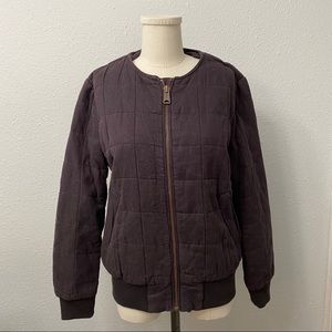 Roots Quilted Bomber Jacket